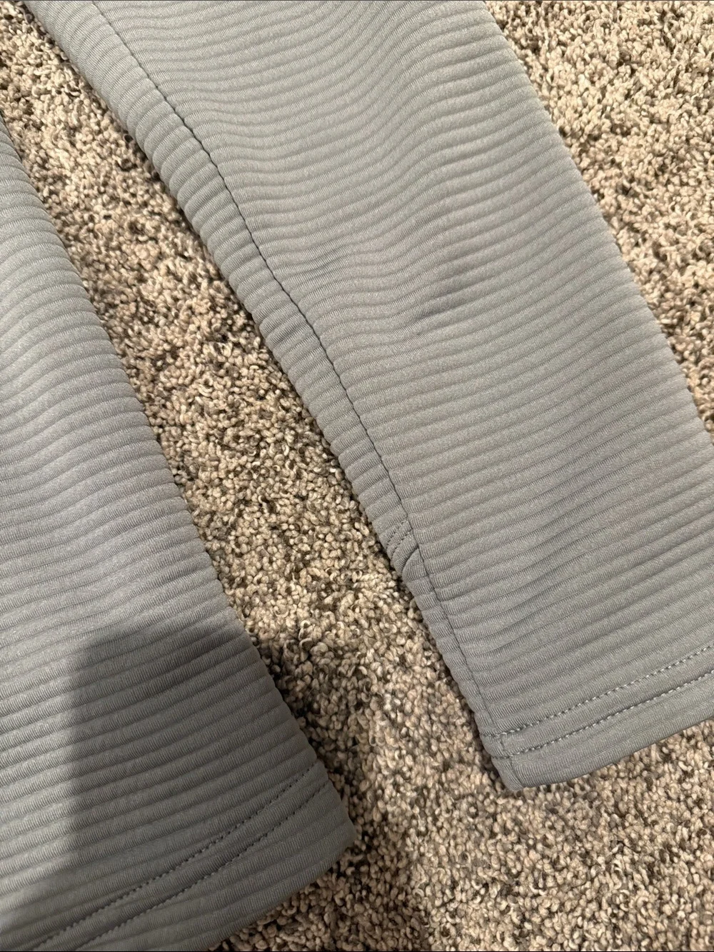 adidas Gray Ribbed Full-Zip Bomber Jacket